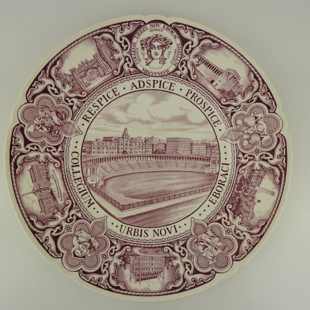Wedgewood Mulberry Plate College Of The City Of New York The Stadium